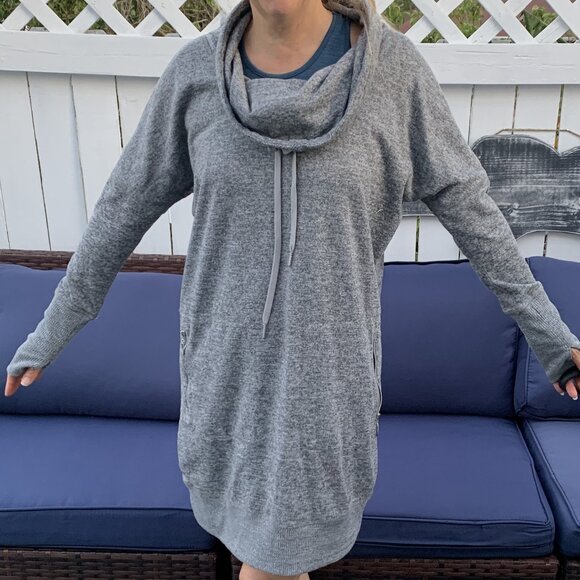 Chelsea & Theodore Cowl Neck Sweater Dress Size M - Picture 4 of 13